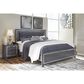 Ashley Lodanna 4 Piece Queen Bedroom Set in Gray, , large