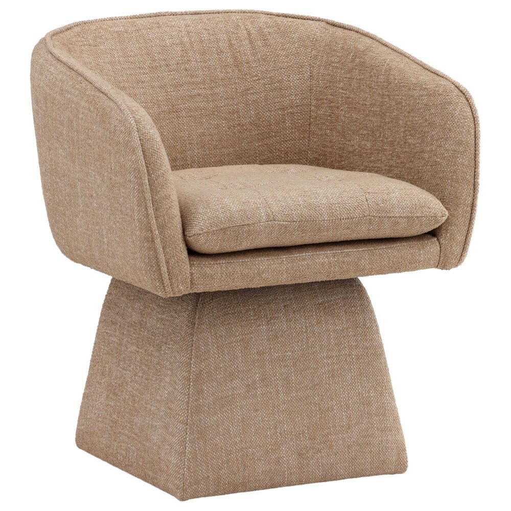 Blue Sun Designs Jonie Dining Swivel Arm Chair in Camel, , large