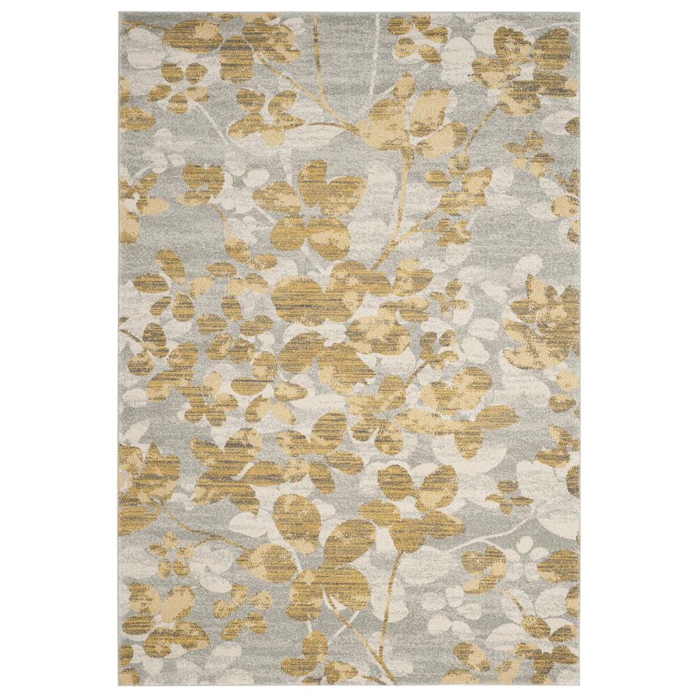 Safavieh Evoke EVK236P-5 5"1" x 7"6" Grey/Gold Area Rug, , large