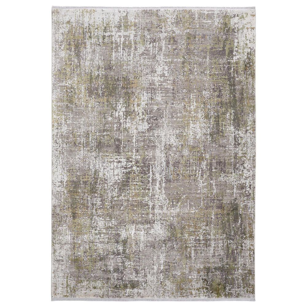 Feizy Cadiz 7"9" x 11" Green and Grey Area Rug, , large