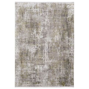 Feizy Cadiz 7"9" x 11" Green and Grey Area Rug, , large