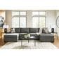 Ashley Clarington 3-Piece Symmetrical Sectional with Double Chaise in Greystone, , large