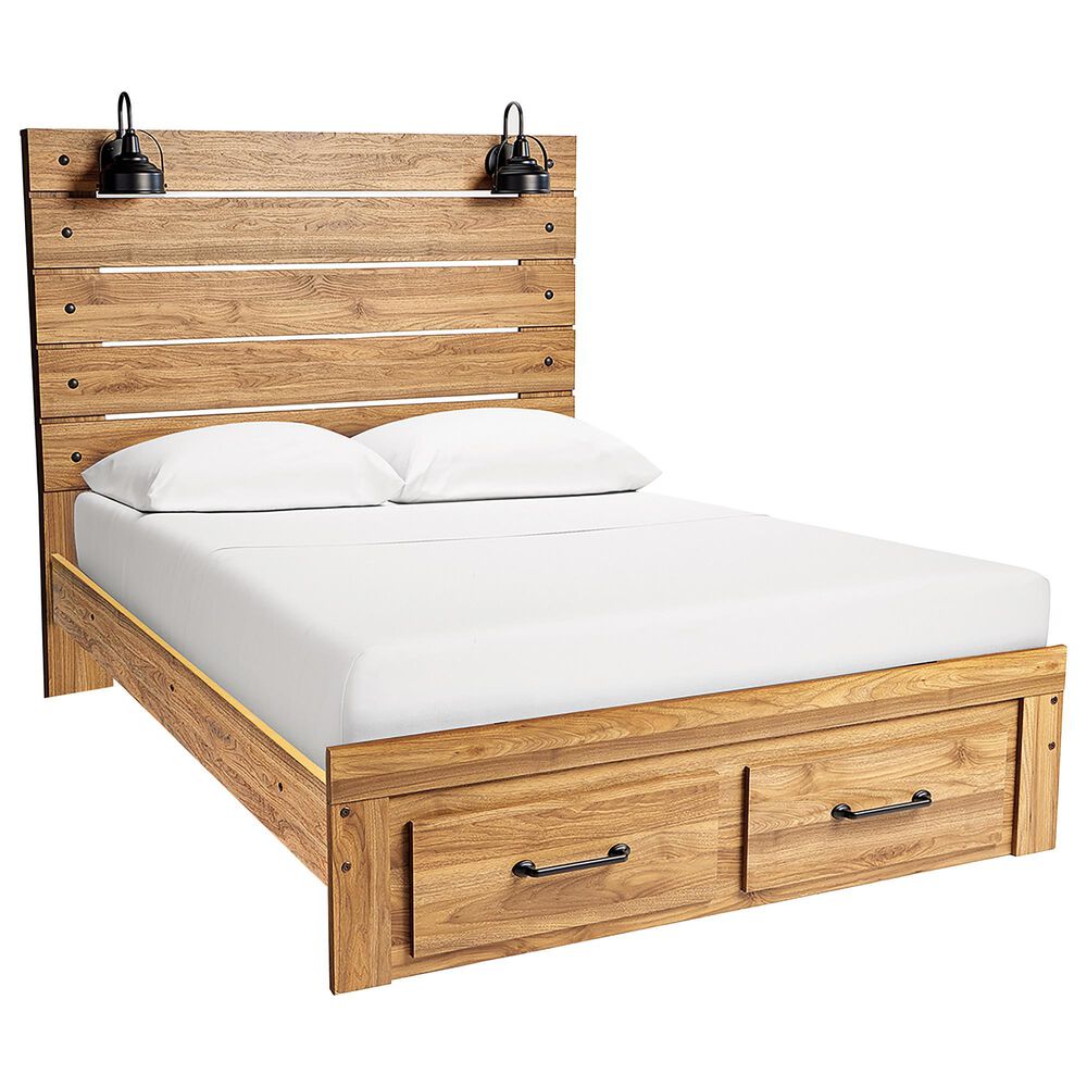Ashley Pasklyn 3-Piece King Bedroom Set in Rich Honey Brown, , large