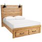 Ashley Pasklyn 3-Piece King Bedroom Set in Rich Honey Brown, , large