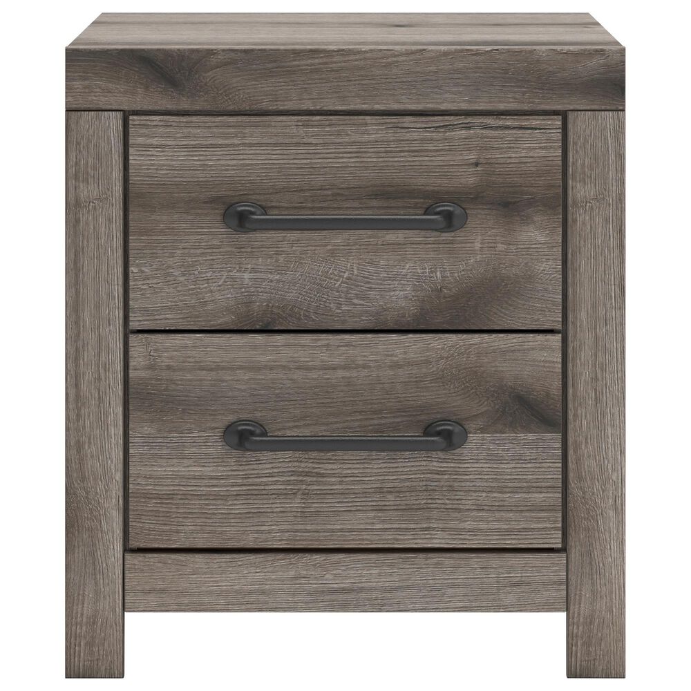 Ashley Graystorm 2-Drawer Nightstand in Weathered Gray, , large