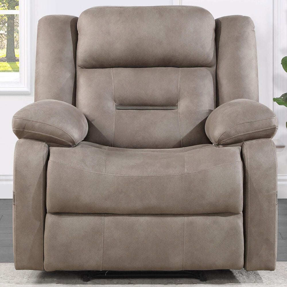 Steve Silver Abilene Manual Recliner in Tan, , large