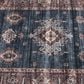 Central Oriental Rugease Velveteen Raquel Aerugo and Rust 7"6" x 9"6" Area Rug, , large