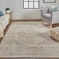 Feizy Aura 3734F 3"11" x 6" Brown and Gold Area Rug, , large