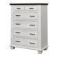 Briarwood Town Hall 6 Drawer Chest in Rustic Cherry Top and Aged White, , large