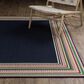 Oriental Weavers Havana HAV06 Navy and Multicolor 6"7" x 9"2" Indoor/Outdoor Area Rug, , large