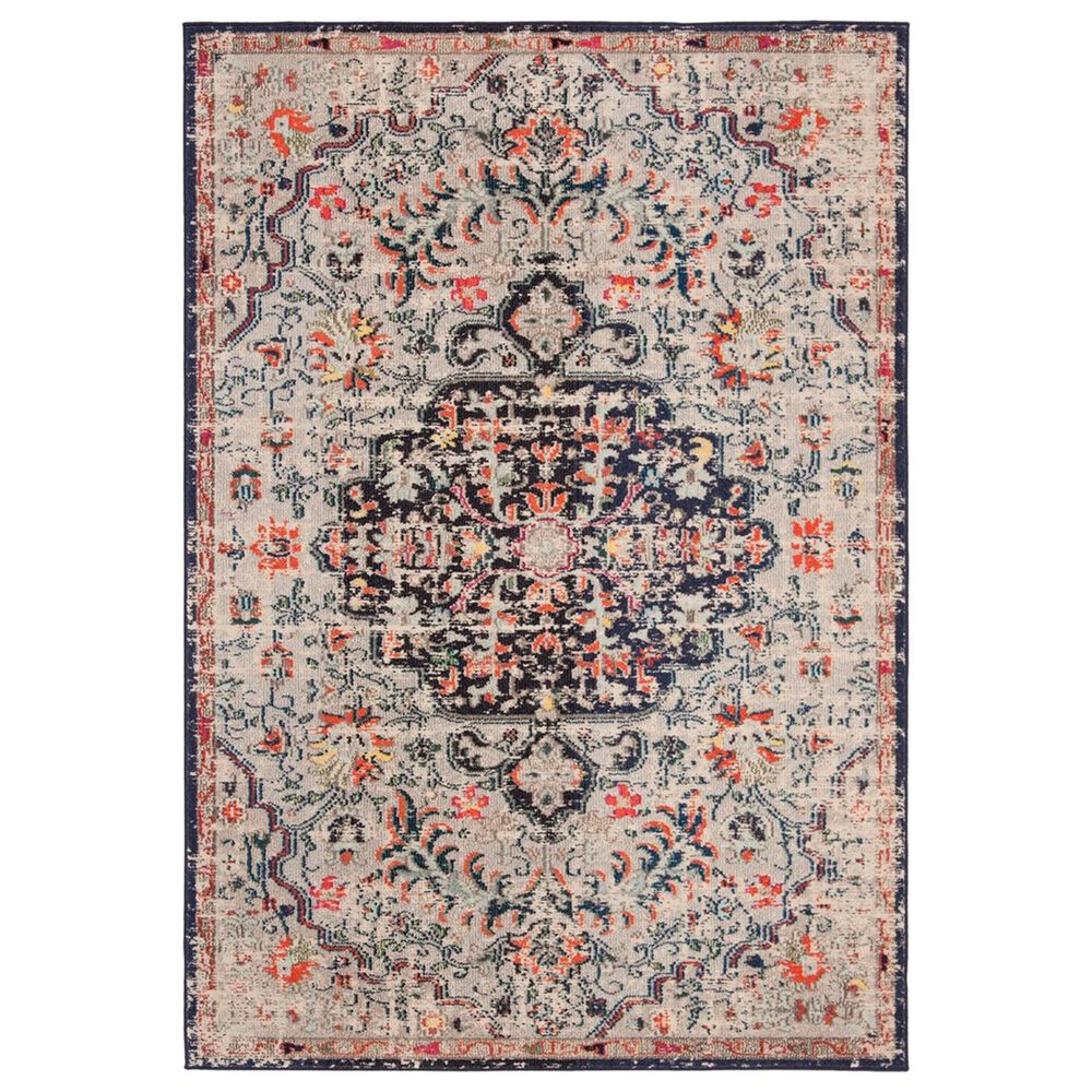 Safavieh Madison MAD447B 5"3" x 7"6" Beige and Black Area Rug, , large