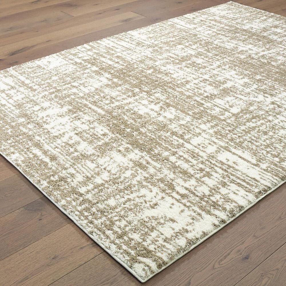 Oriental Weavers Verona Ivory and Taupe 5&#39;3&quot; x 7&#39;6&quot; Area Rug, , large