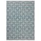 Loloi Easton Fog and Teal 7"10" x 10" Indoor/Outdoor Area Rug, , large