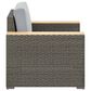 Homestyles Boca Raton 4-Piece Patio Loveseat Set in Brown and Gray, , large