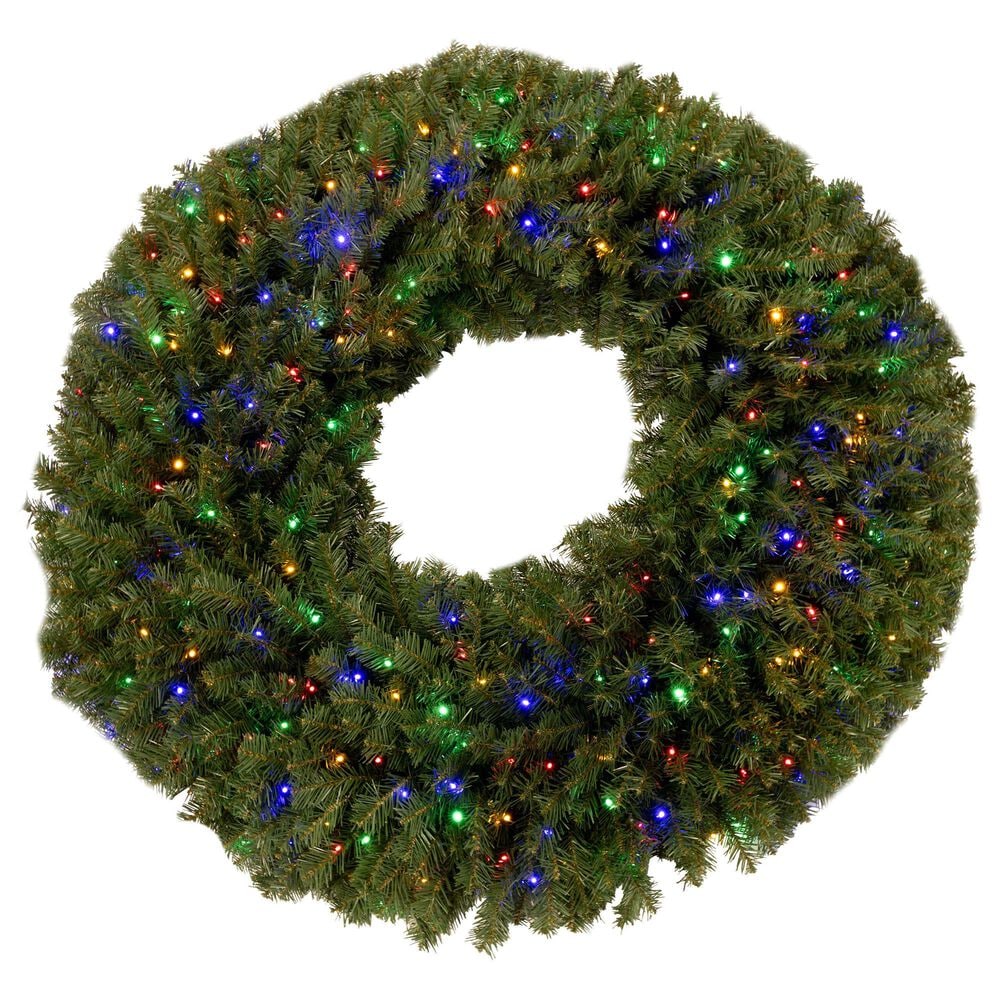 Timberlake 60&quot; Large Christmas Wreath with 300 LED Lights in Green, , large