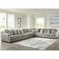 Ashley Bayless 4- Piece Sectional in Bayless Smoke, , large
