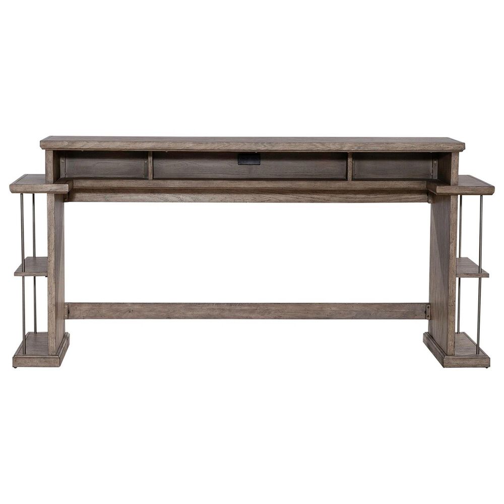 Belle Furnishings City Scape Console Bar Table in Burnished Beige, , large