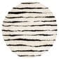 Safavieh Venus Shag VNS603A 6"7" Round Ivory and Black Area Rug, , large