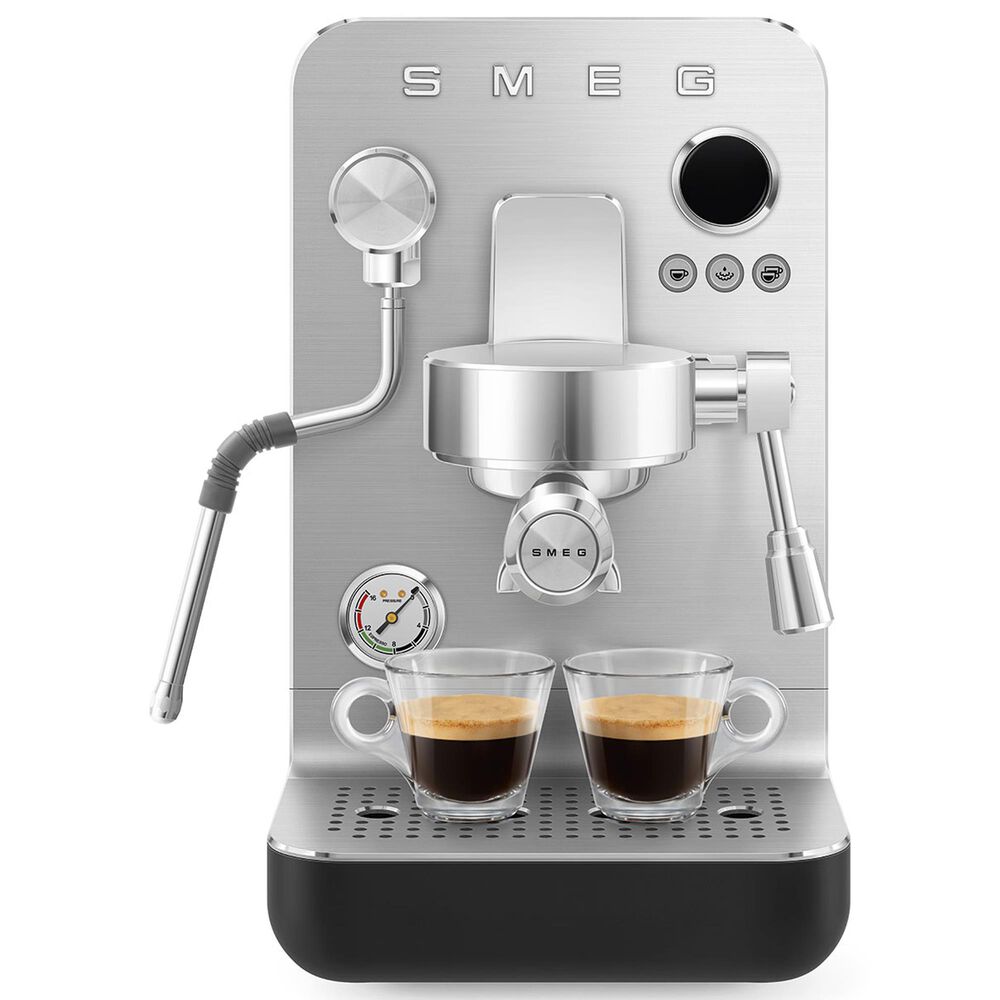 SMEG 57 Oz Espresso Coffee Machine in Black, , large