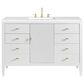 James Martin Vanities Myrrin 48" Vanity in Bright White with 3 cm White Zeus Quartz Top, , large
