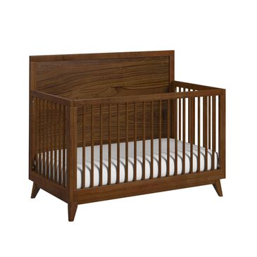 Mayberry Hill Malia 4-In-1 Convertible Crib in Wanut, , large