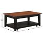 Crystal City Joplin Lift Top Cocktail Table with Casters in Walnut and Ebony, , large