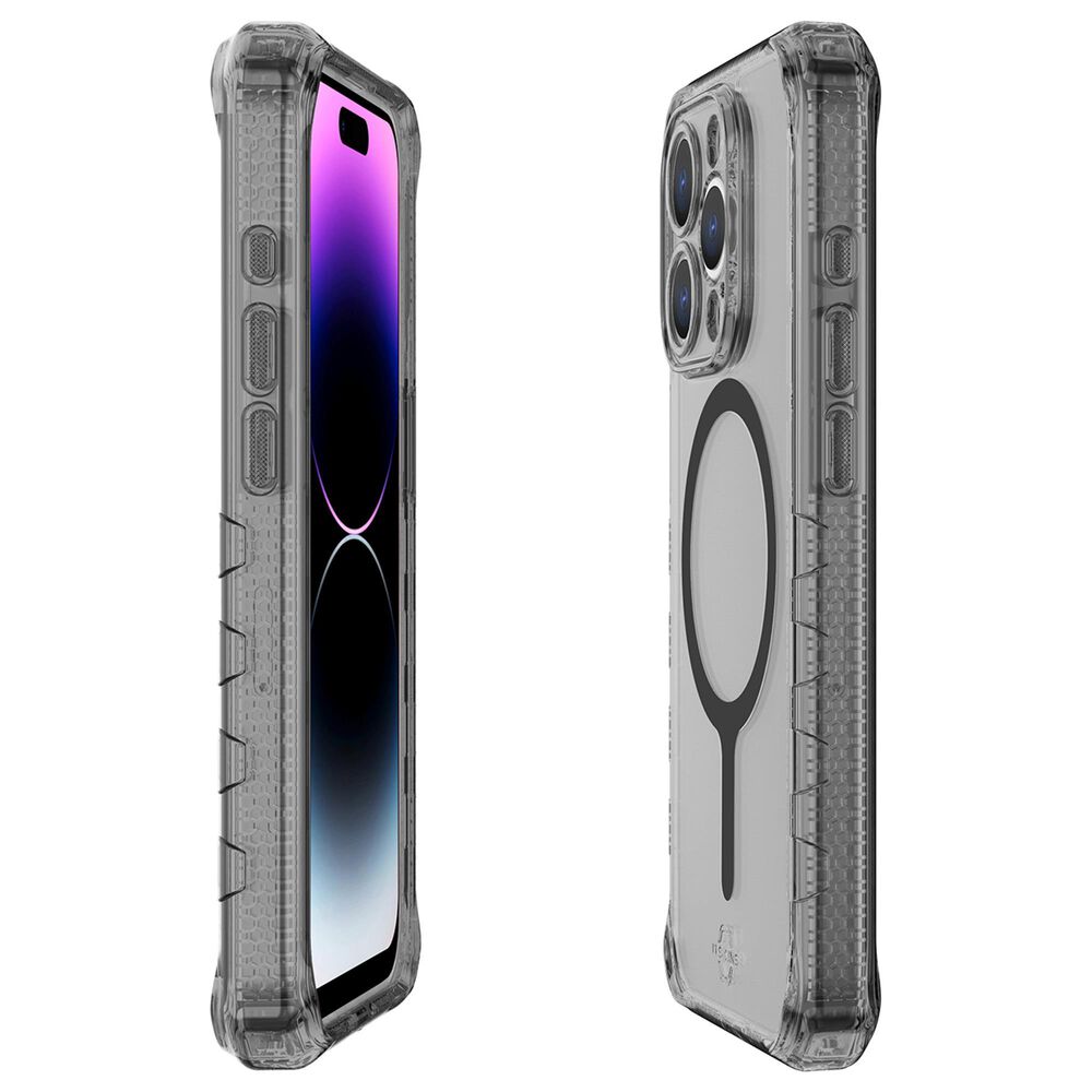 ITSkins Supreme R Clear MagSafe Case for Apple iPhone 15 Pro Max in Grey, , large