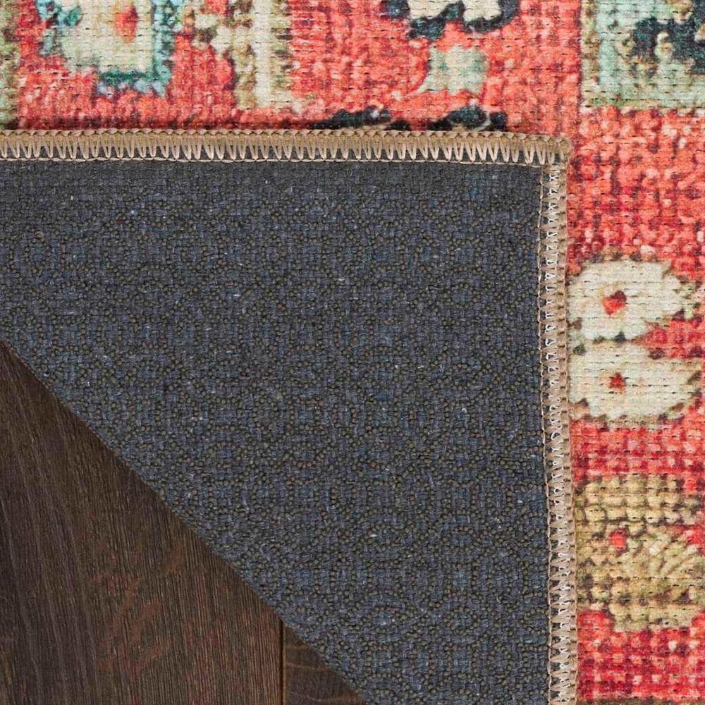Nourison Vintage Washables Rust and Multicolor 5'3" x 7'3" Area Rug, , large