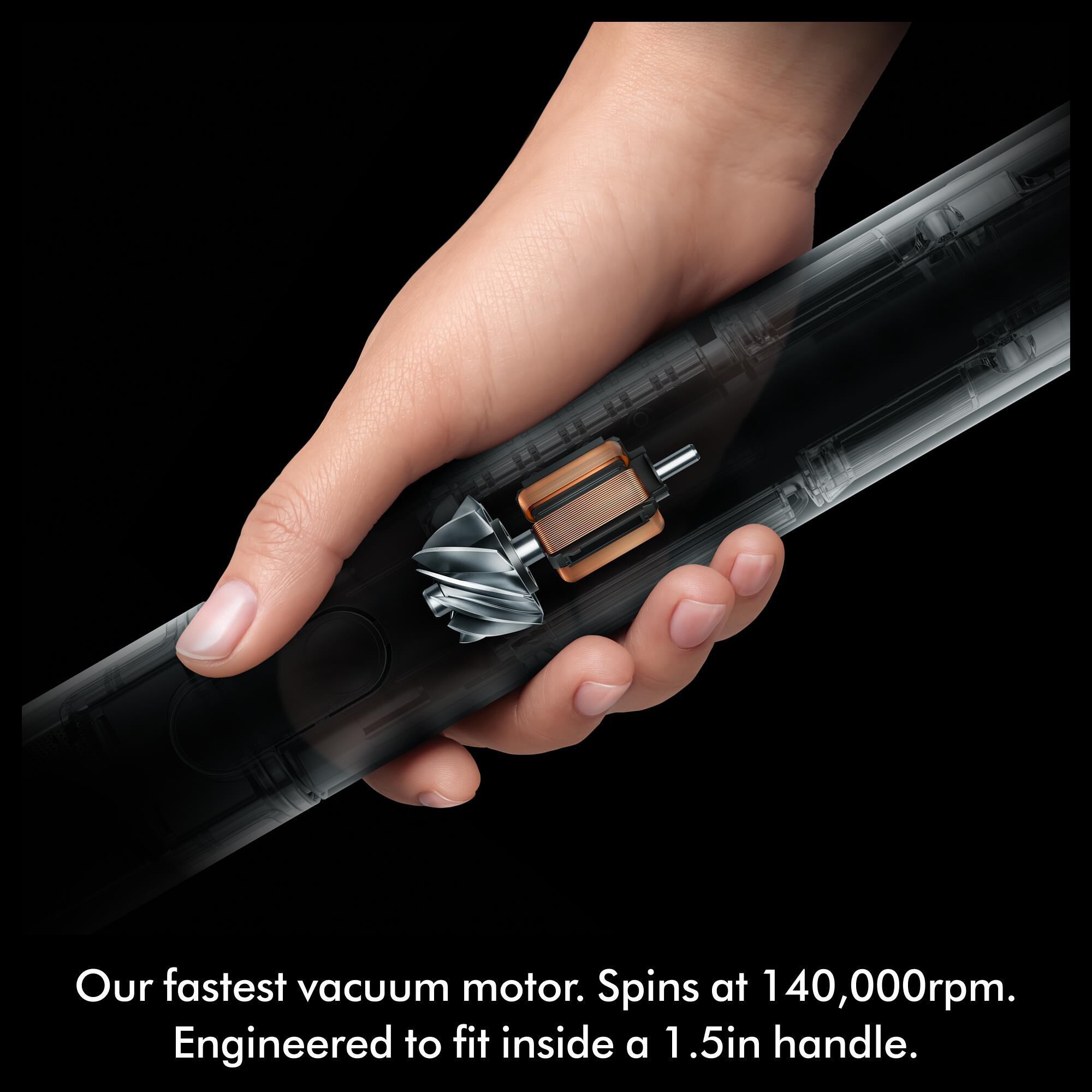 Dyson PencilVac Fluffycones Cordless Vacuum in Black