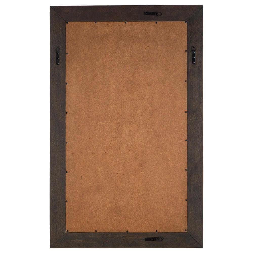 Ashley Advin Accent Mirror in Dark Brown, , large
