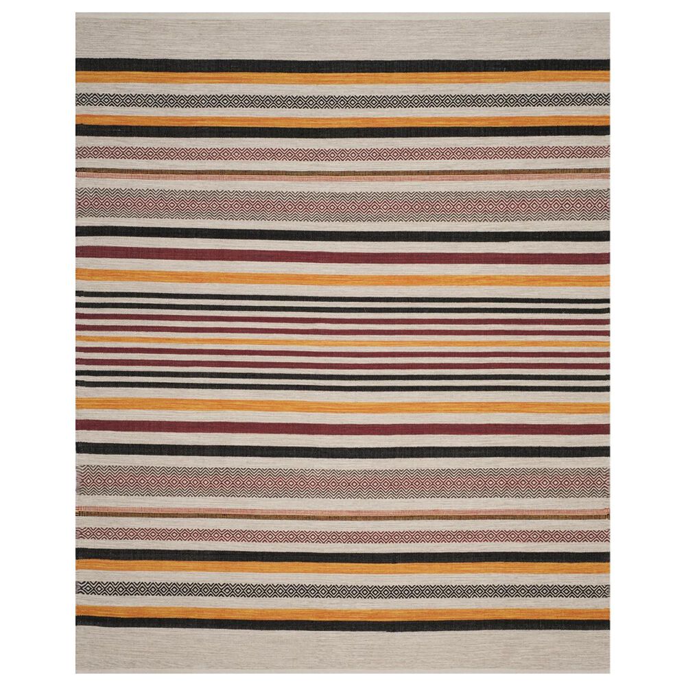 Safavieh Montauk 8" x 10" Red and Multicolor Area Rug, , large