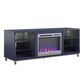 Ameriwood Home Lumina Deluxe Fireplace TV Stand in Navy, , large