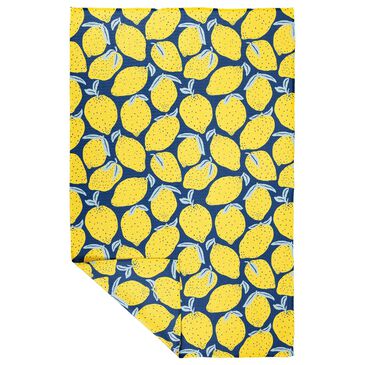 MuKitchen Vibe Dish Towel in Lemons and Blue, , large