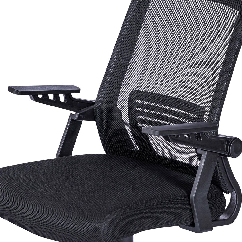 Rta Products Llc Ergonomic Office Mesh Chair in Black, , large
