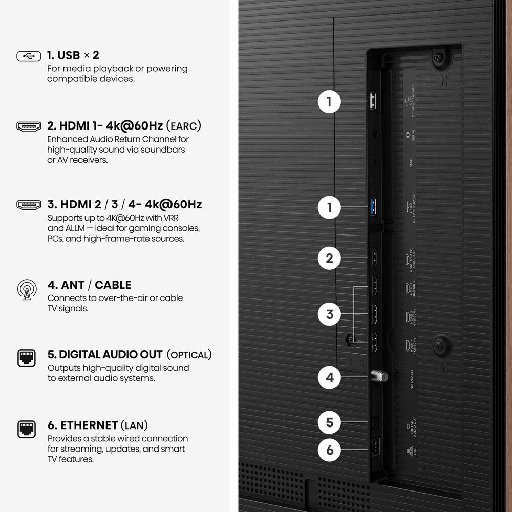 Hisense 50" Class S7 Series Canvas QLED 4K UHD in Black - Smart Google TV, , large