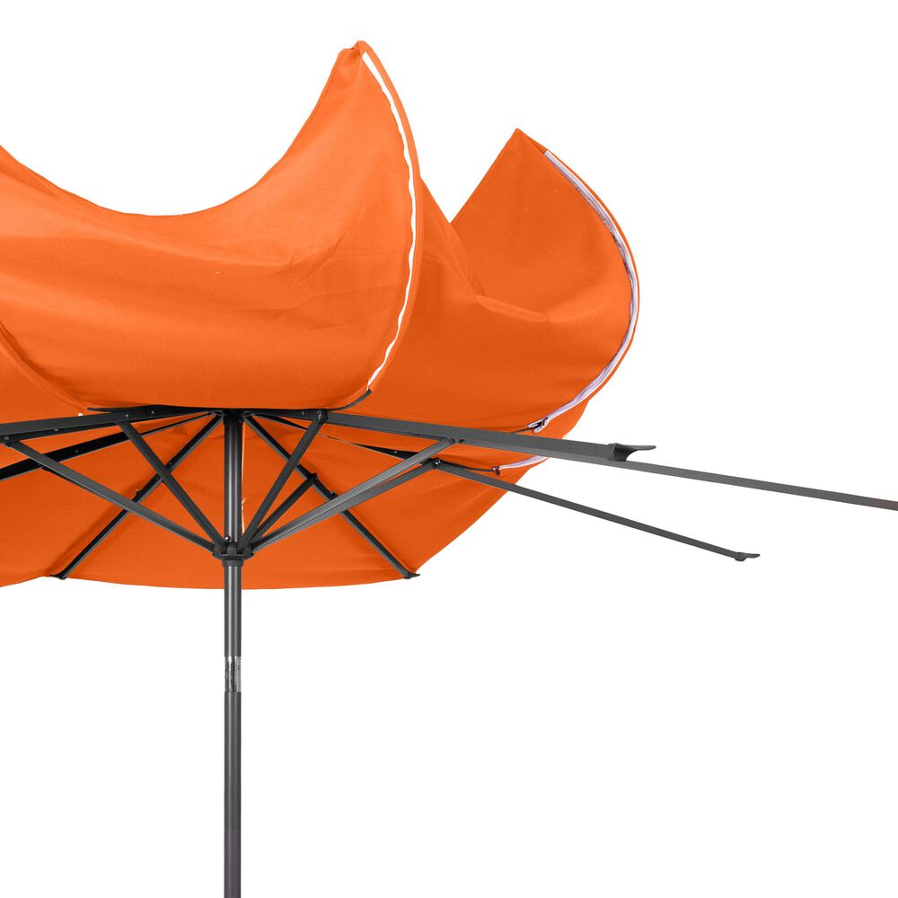 CorLiving 10&#39; UV &amp; Wind Resistant Patio Umbrella in Orange, , large