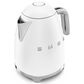 SMEG Retro Style 7-Cup Electric Kettle in Matte White and Polished Chrome, , large