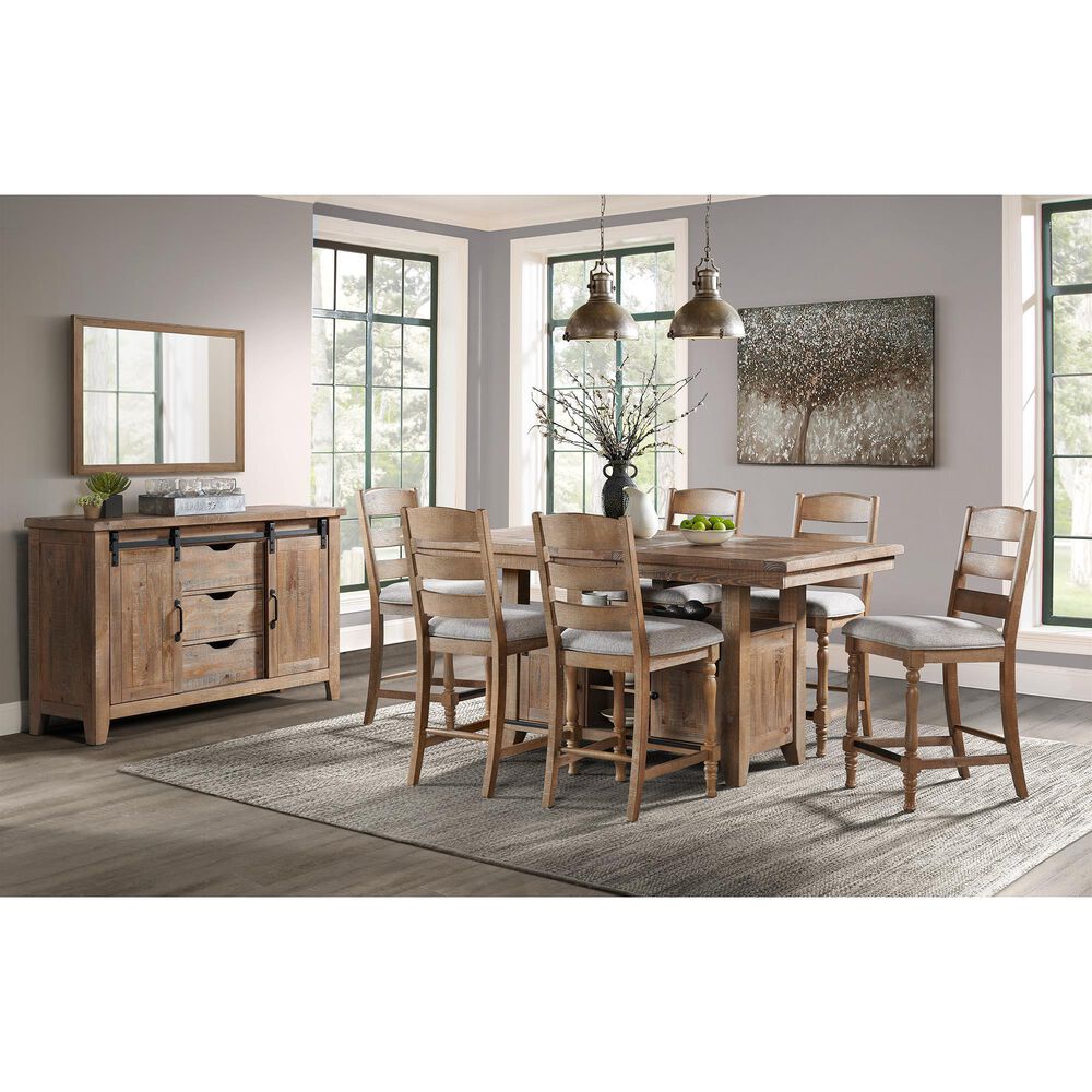 Hawthorne Furniture Highland Ladder Back Side Chair w/Cushion Seat in Rustic Sand Wash, , large