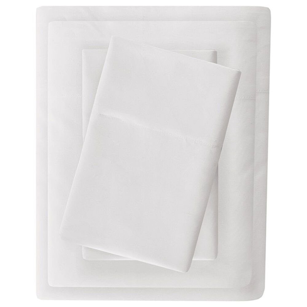 Hampton Park Madison Park 4-Piece Luxurious Brushed Microfiber Deep Pocket Queen Sheet Set in White, , large