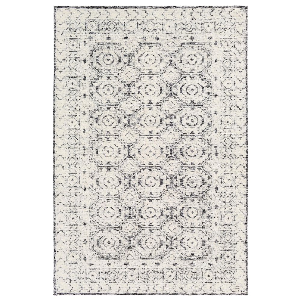 Surya Louvre LOU-2303 6" x 9" Black, Ivory and Cream Area Rug, , large