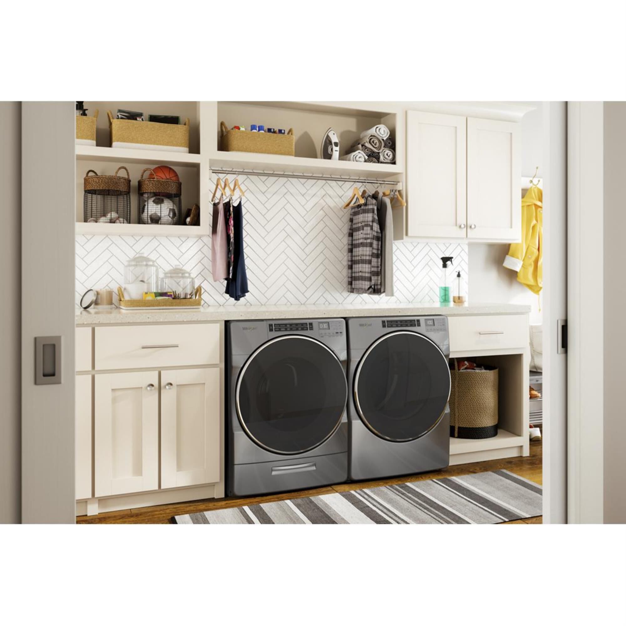 Whirlpool chrome outlet washer and dryer