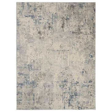 Nourison Rustic Textures Grey and Beige 7"10" x 10"6" Area Rug, , large