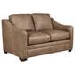 Hickorycraft Leather Stationary Loveseat in Winslow, , large