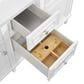 James Martin Vanities Lorelai 60" Double Vanity in Bright White with 3 cm Arctic Fall Solid Surface Top, , large