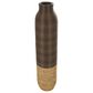 Maple and Jade 40" Seagrass Handmade Decorative Vase in Dark Brown and Natural Brown, , large