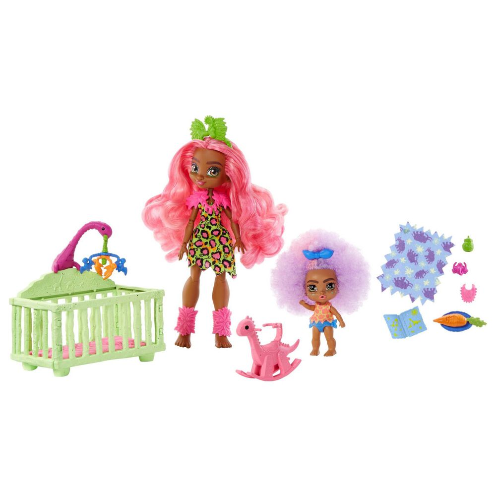 Mattel Cave Club Babysitting Playset with 2 Dolls and Accessories, , large