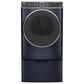 GE Appliances 5 Cu. Ft. Front Load Washer and 7.8 Cu. Ft. Gas Dryer Laundry Pair with Pedestal in Sapphire Blue, , large