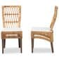 Baxton Studio Sullivan Side Chair in Natural Brown (Set of 2), , large