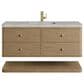 James Martin Allamari 48" Single Bathroom Vanity in Dune Mist with Single Hole 3 cm Victorian Silver Silestone Top and Rectangular Sink, , large
