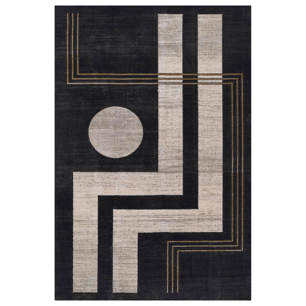 Momeni Edition EDI-3 2"2" x 7"7" Charcoal Runner, , large